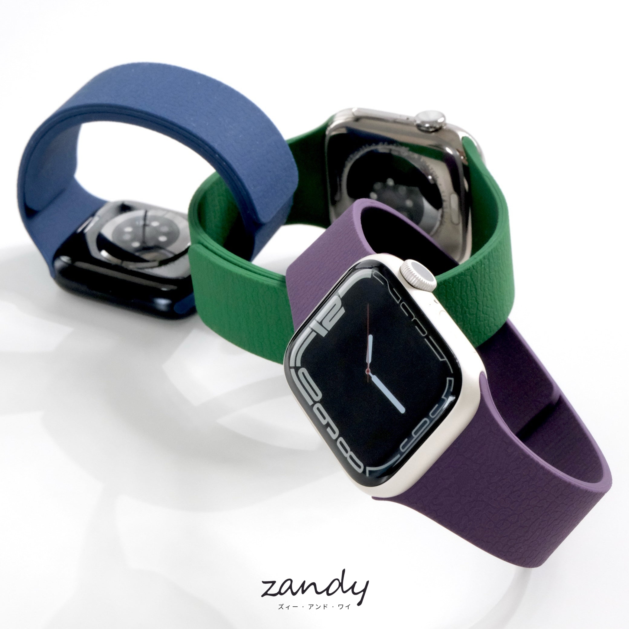 【ライムゼストマグバンド】B066 アップルウォッチバンド シリコンベルト マグネット留め Apple Watch