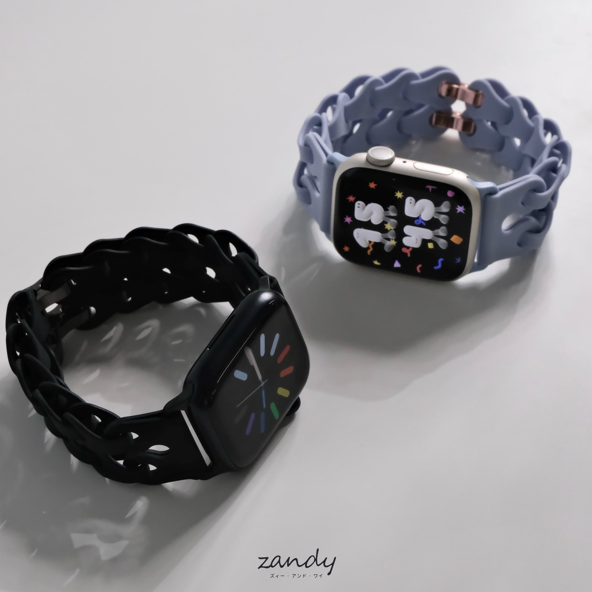 【チェーン風シリコンバンド】アップルウォッチバンド シリコンベルト Apple Watch