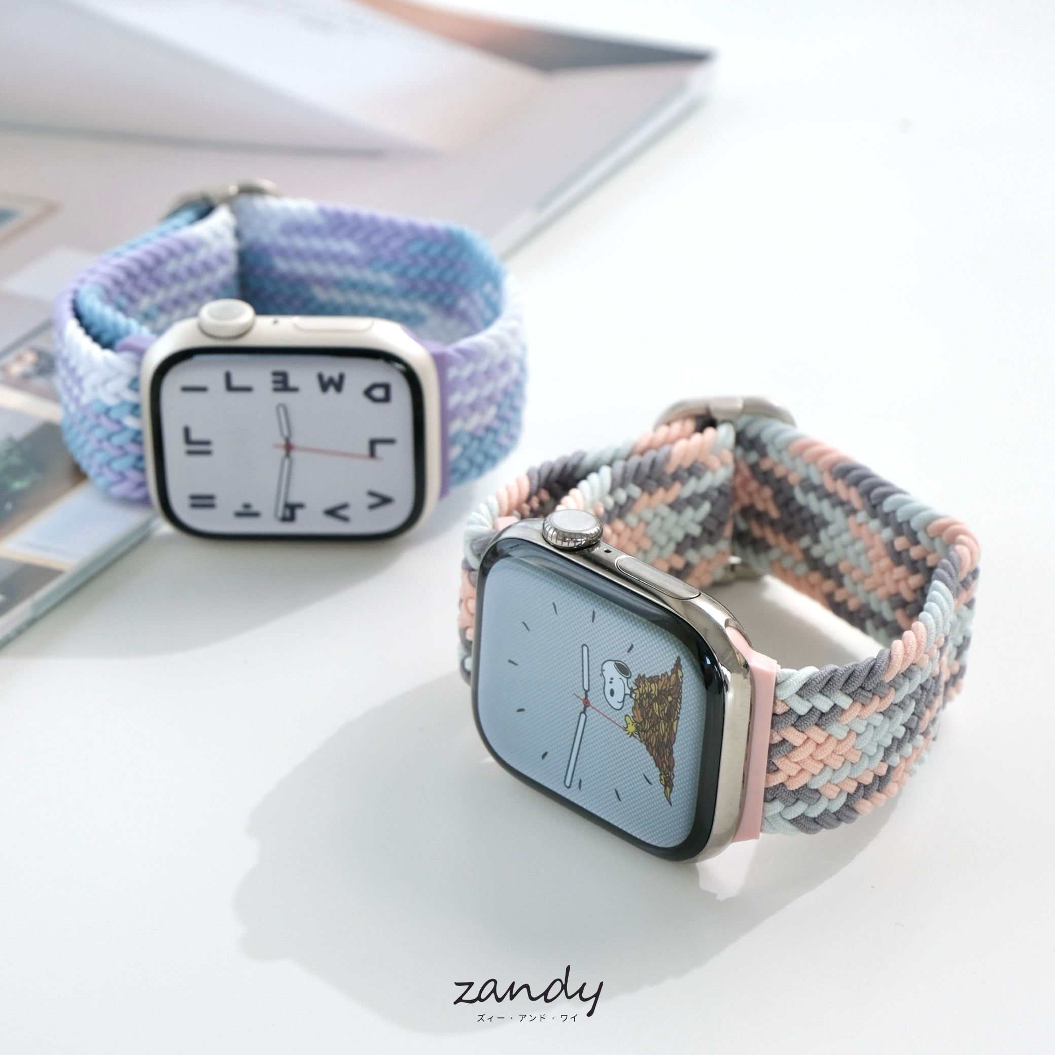 【マルチ編み込みナイロンループ】B011 アップルウォッチバンド ナイロンベルト 編み込みループ Apple Watch