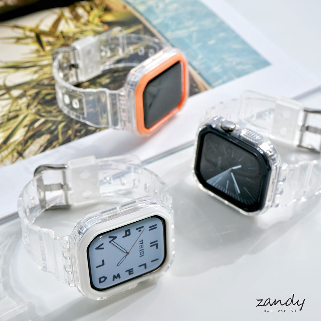 【エアクリアケース一体式バンド】A015 アップルウォッチバンド 一体式ベルト Apple Watch 10/11専用モデル