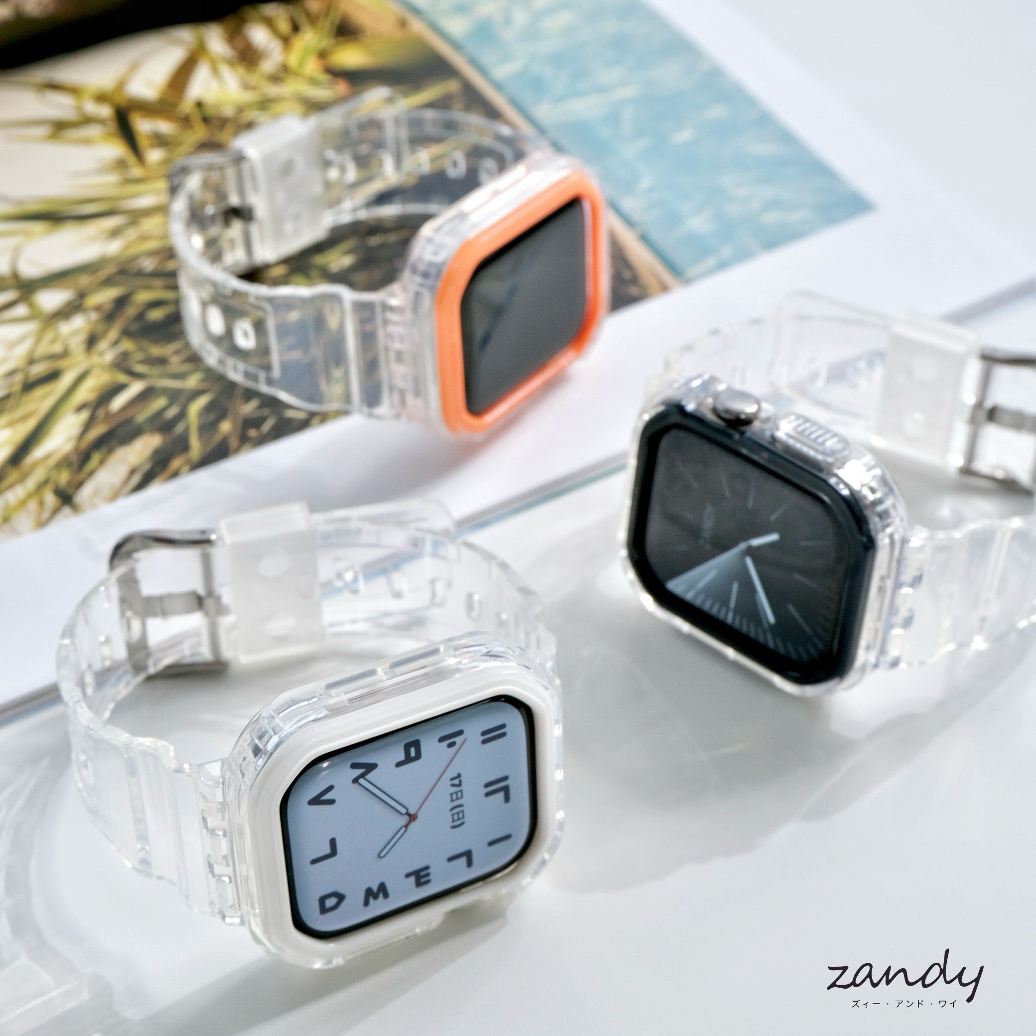 【エアクリアケース一体式バンド】A015 アップルウォッチバンド 一体式ベルト Apple Watch 10/11専用モデル