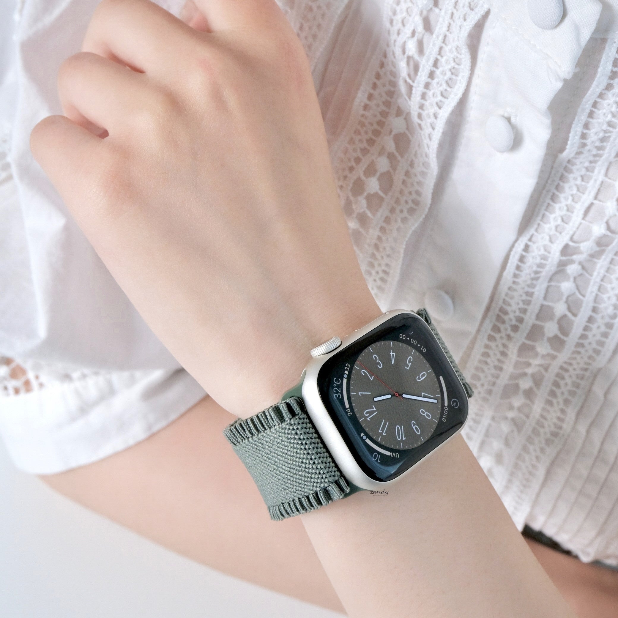 【プリーツナイロンループ】アップルウォッチバンド ナイロンベルト Apple Watch