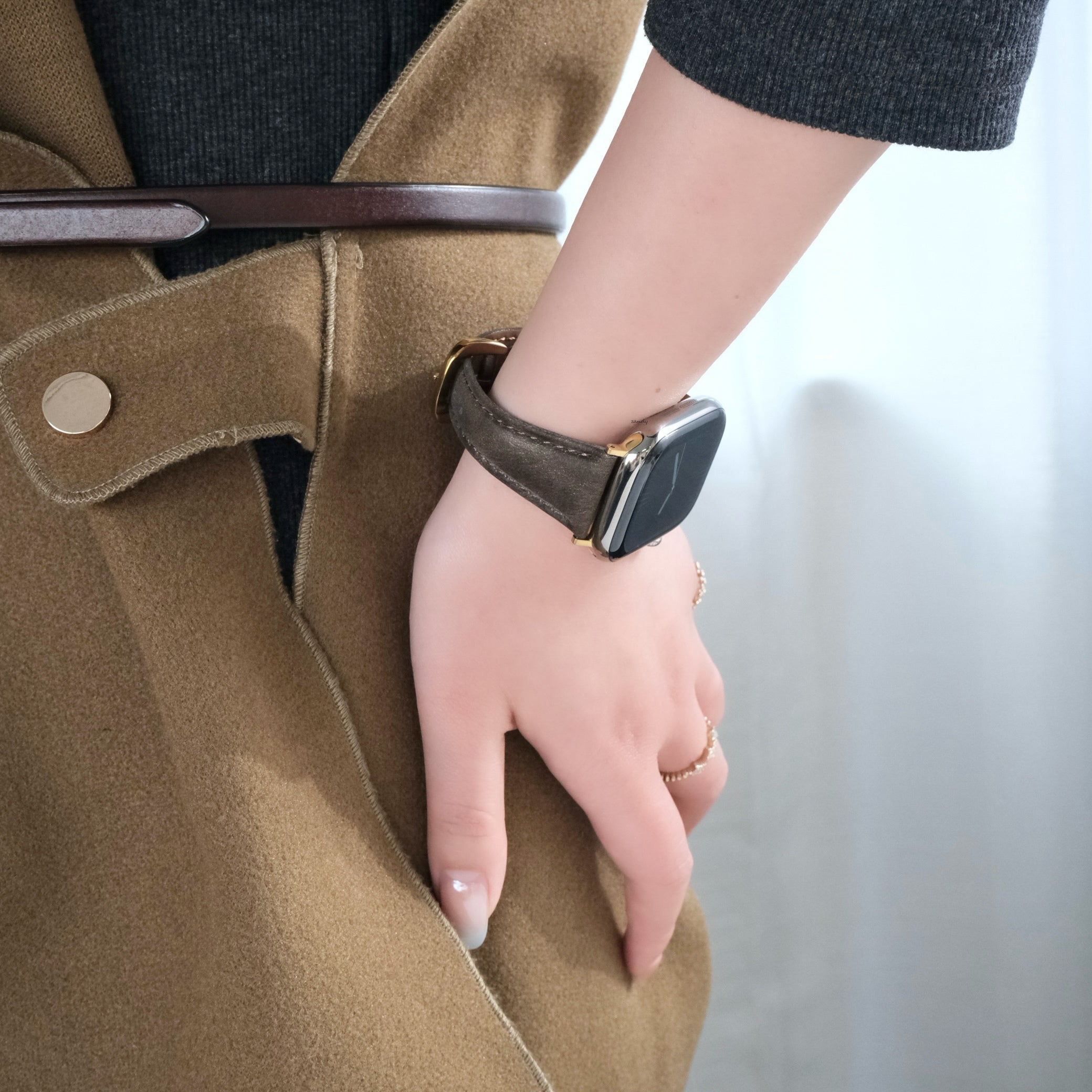 【デザインガラレザーバンド】B071 アップルウォッチバンド  レザーベルト Apple Watch