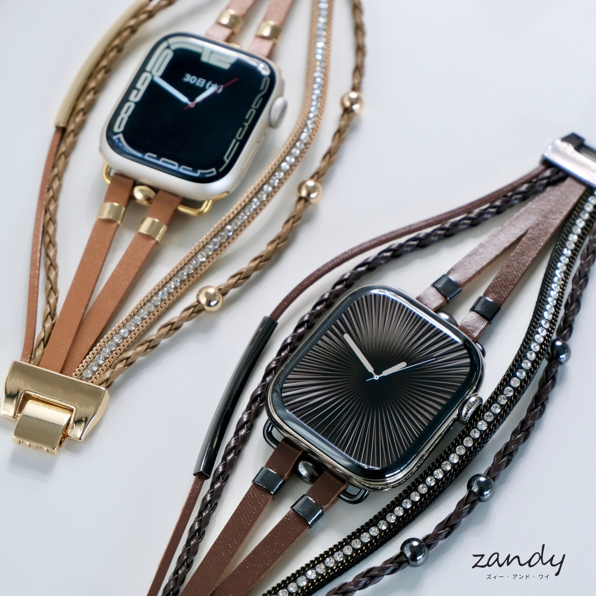 新色追加！【レザーブレスレットバンド】B003 アップルウォッチバンド 革ブレスレットベルト ハンドメイド  Apple Watch