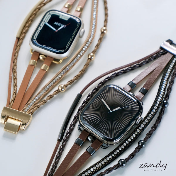 新色追加！【レザーブレスレットバンド】B003 アップルウォッチバンド 革ブレスレットベルト ハンドメイド  Apple Watch