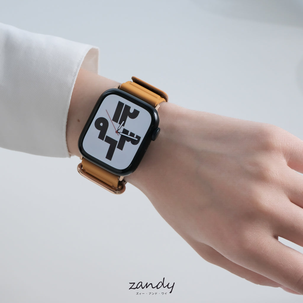【メタリックシリコンループ①】アップルウォッチバンド マグネットシリコンベルト Apple Watch