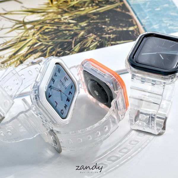 【エアクリアケース一体式バンド】A015 アップルウォッチバンド 一体式ベルト Apple Watch 10/11専用モデル