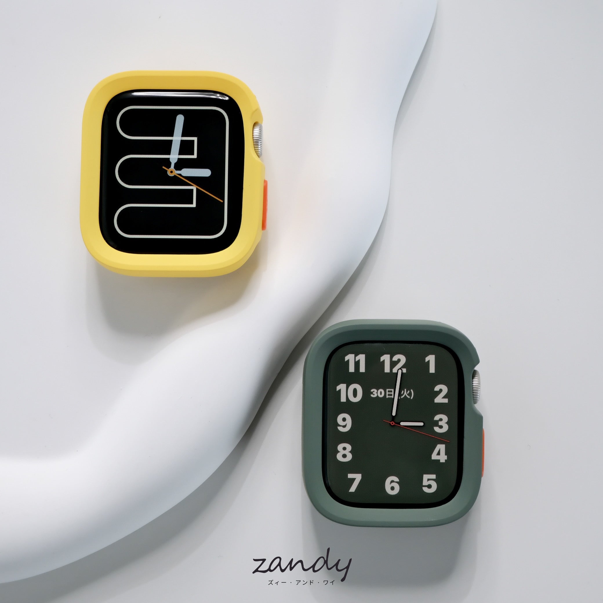 マット新色！【スクエアソフトフレーム】C001 アップルウォッチカバー ソフトフレーム Apple Watch