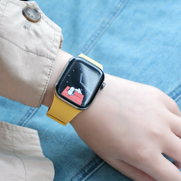 新色登場！【ライムゼストマグバンド】B066 アップルウォッチバンド シリコンベルト マグネット留め Apple Watch