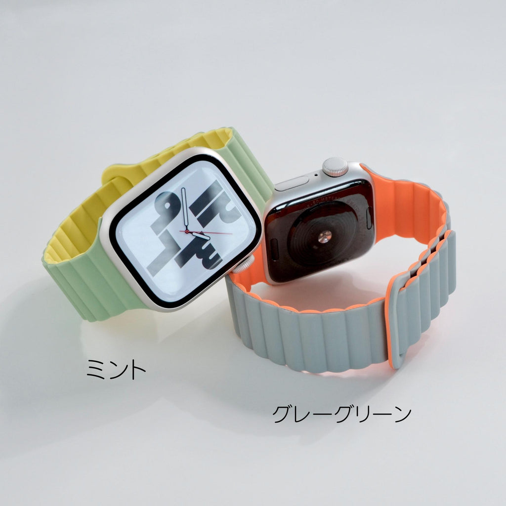【マグネットシリコンループ】アップルウォッチバンド シリコンベルト Apple Watch