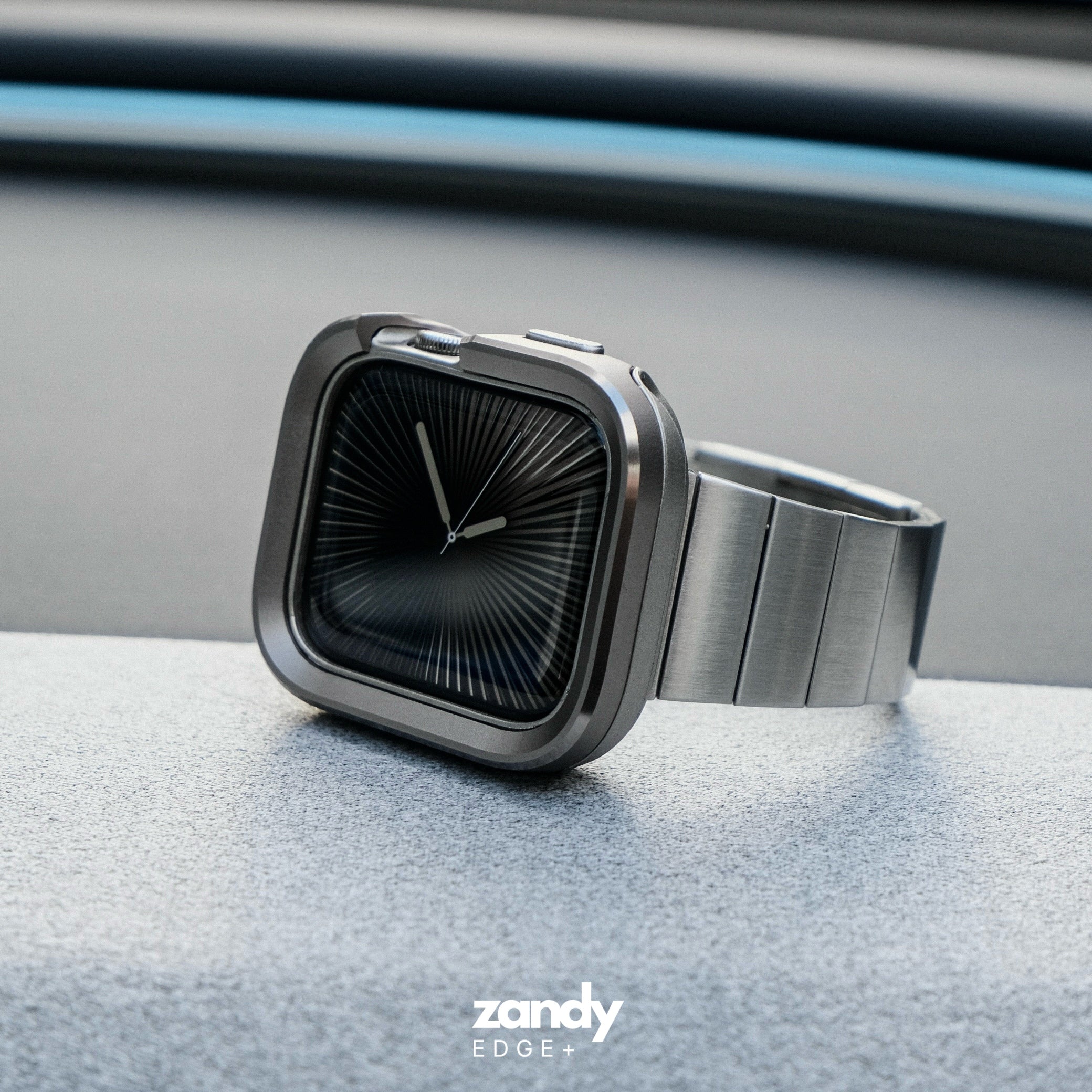 《EDGE+》【SET】B065/C006  Apple Watch エフォートレスブレスバンドSV＋メタルダブルフレームケースTG