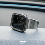 《EDGE+》【SET】B065/C006  Apple Watch エフォートレスブレスバンドSV＋メタルダブルフレームケースTG