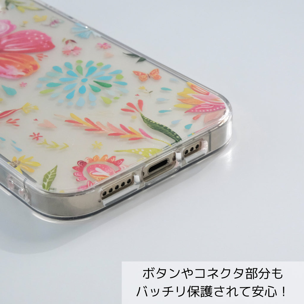 【フラワーデザイン】iPhoneケース クリアケース