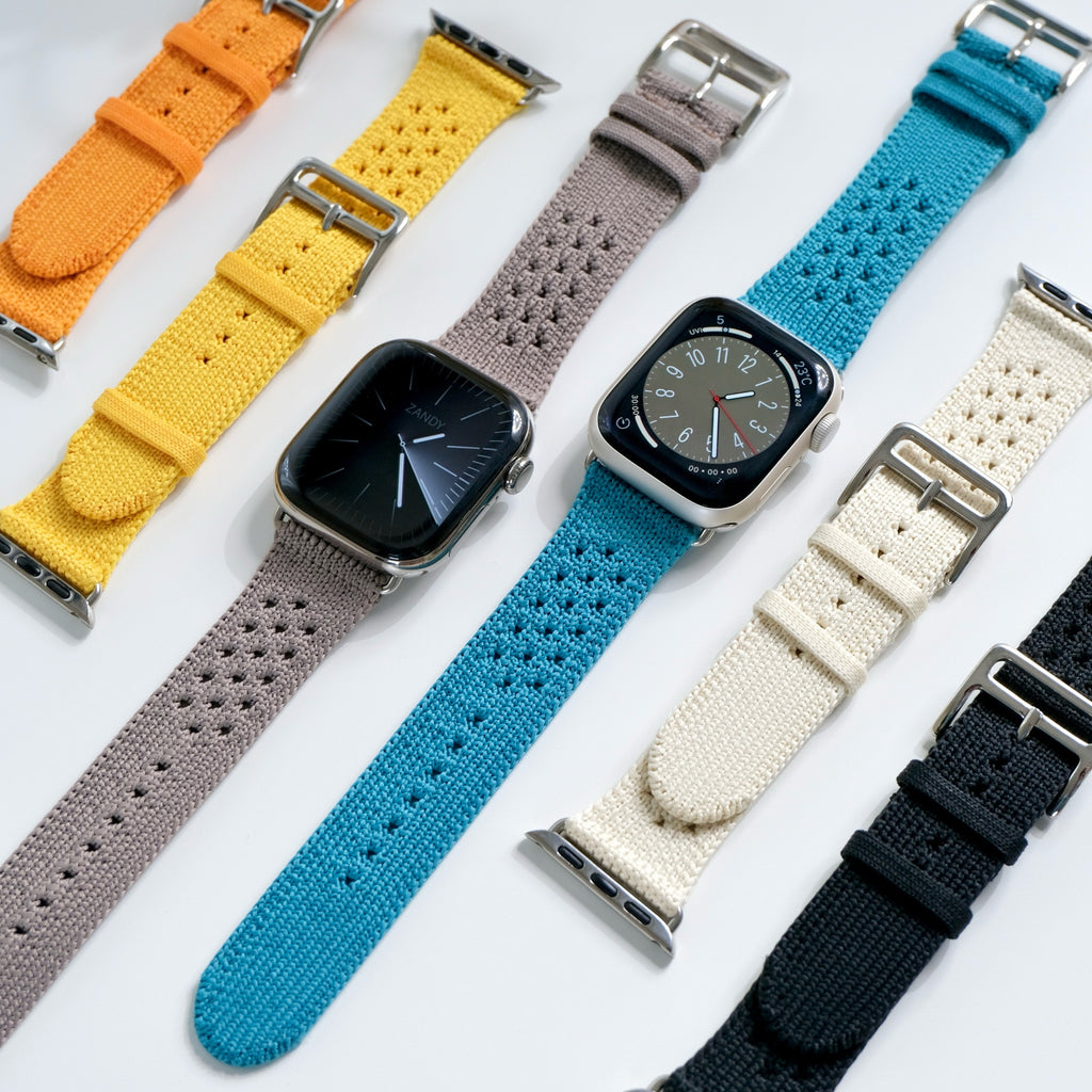 【クロシェ風ブレイドバンド】B077 アップルウォッチバンド ナイロンベルト Apple Watch