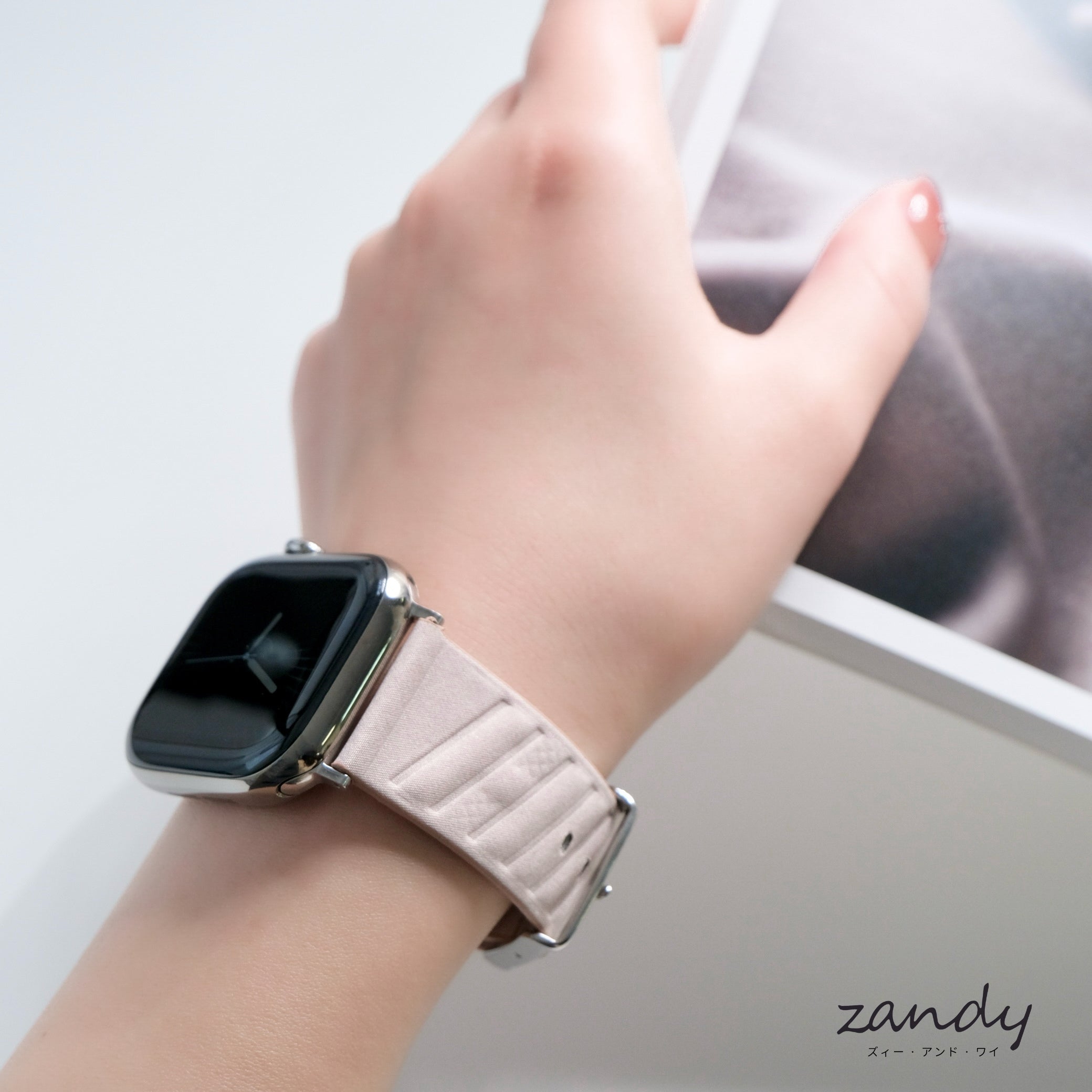 【ストライプバンド】 B062 アップルウォッチバンド ナイロン レザーベルト Apple Watch