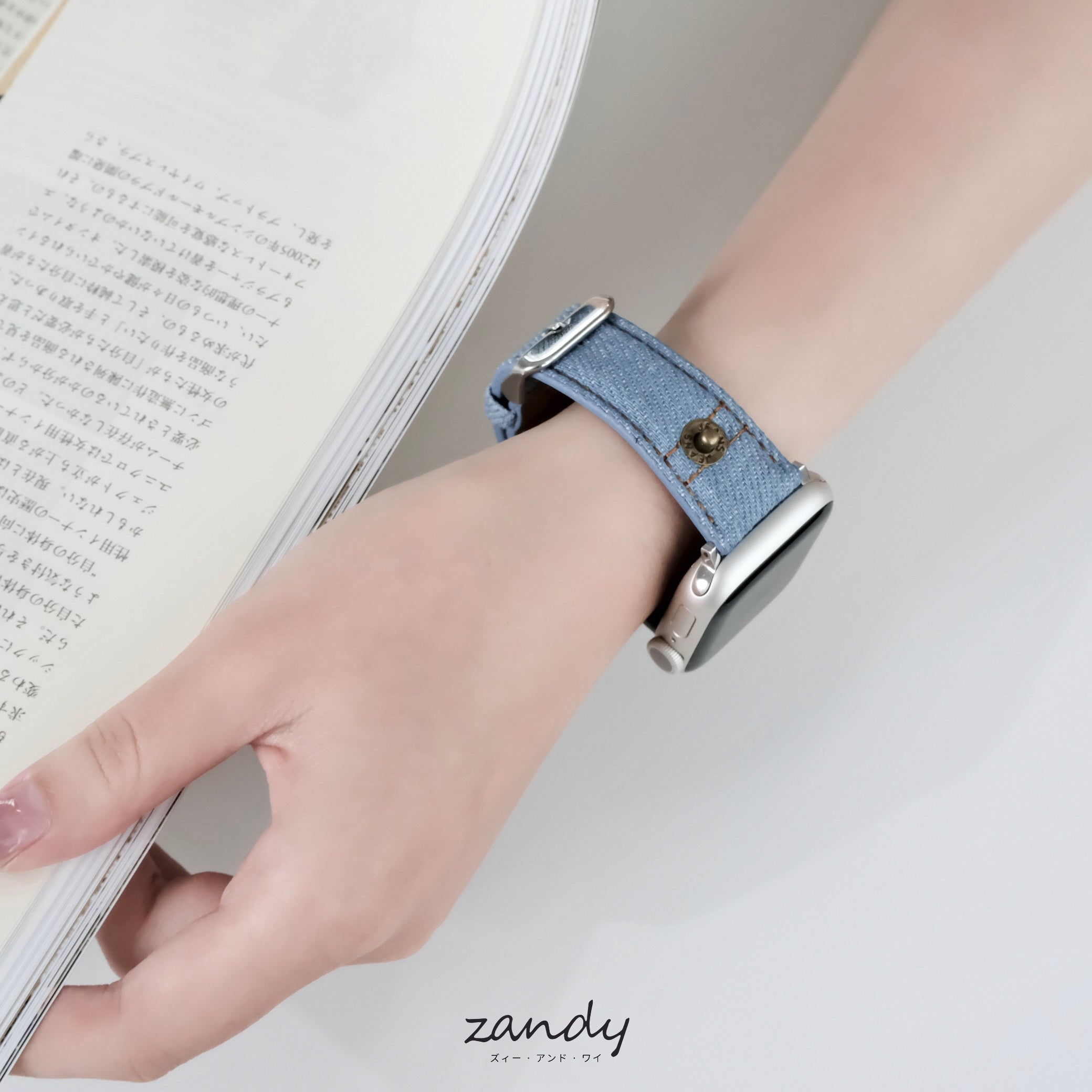 【デニムレザーバンド】アップルウォッチバンド デニム&レザーベルト Apple Watch