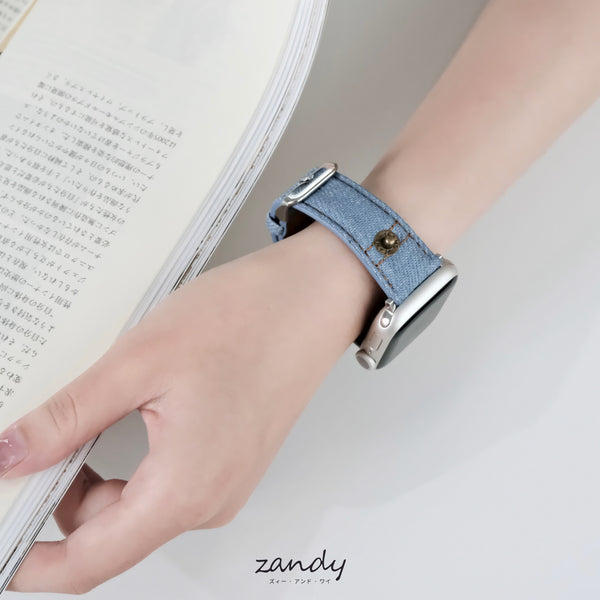 【デニムレザーバンド】アップルウォッチバンド デニム&レザーベルト Apple Watch