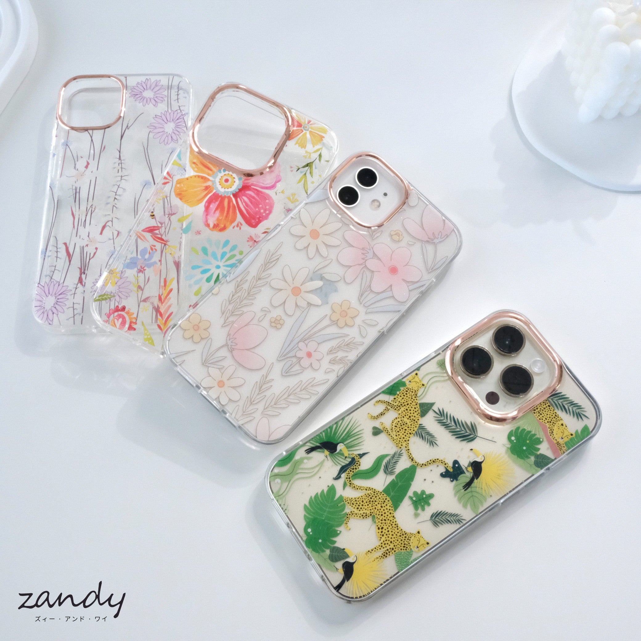 【フラワーデザイン】iPhoneケース クリアケース
