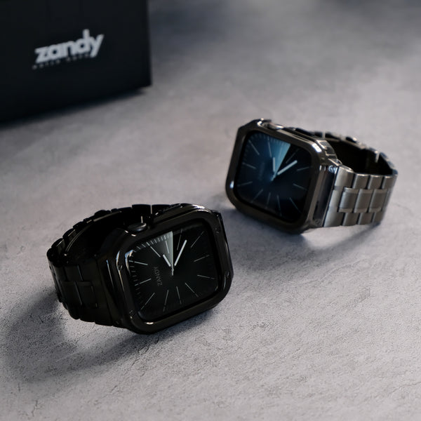 【ステンレス一体式バンド】ステンレスケース+ステンレスベルト一体式  Apple Watch