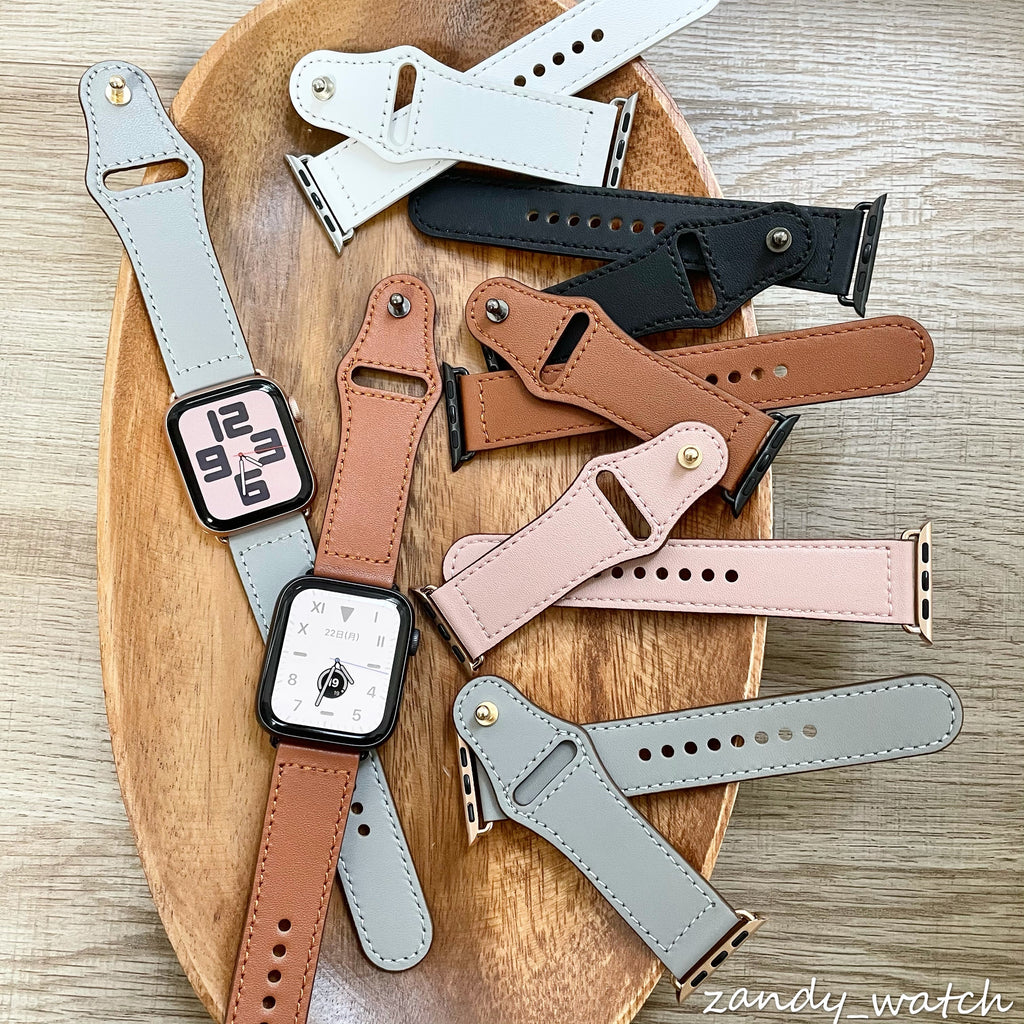 [Leather Belt] Apple Watch Band Leather Belt Genuine Leather Apple Watch Five Colors