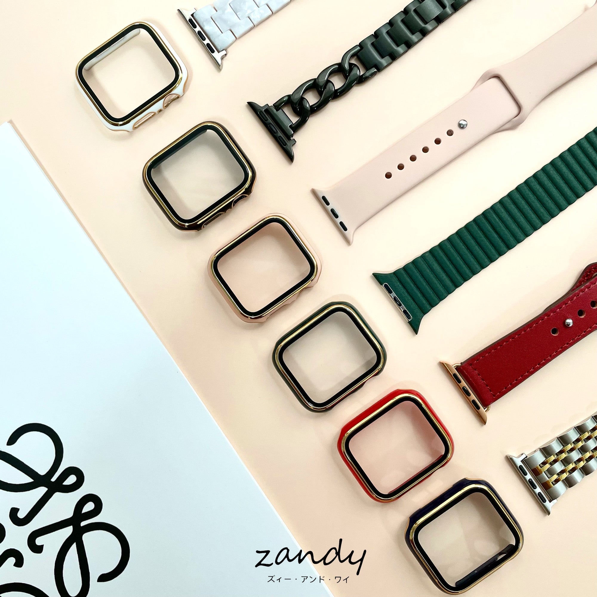 【ツヤハードケース】アップルウォッチケース カバー  ハードツヤタイプ  全面保護  ガラスフィルム一体式  Apple Watch サブ画像