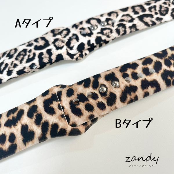 [Leopard Rubber Band] Apple Watch Band Rubber Belt Sports Band Leopard Pattern Apple Watch