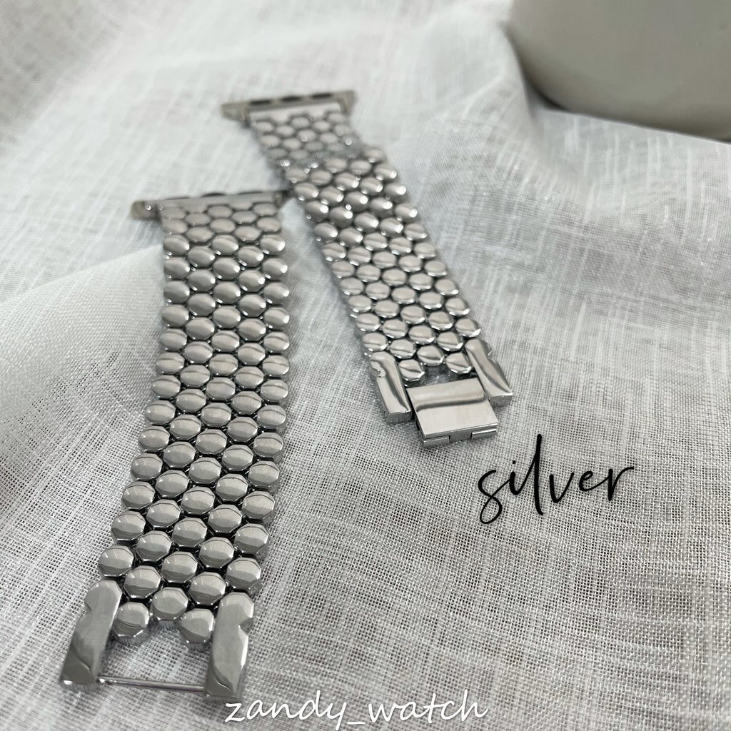 [Honeycomb Chain] Apple Watch Band Chain Belt Cute Apple Watch 4 Colors ★Adjustment Tool Included★