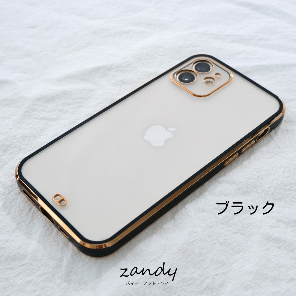 [Frame color iPhone case] Frame color clear case