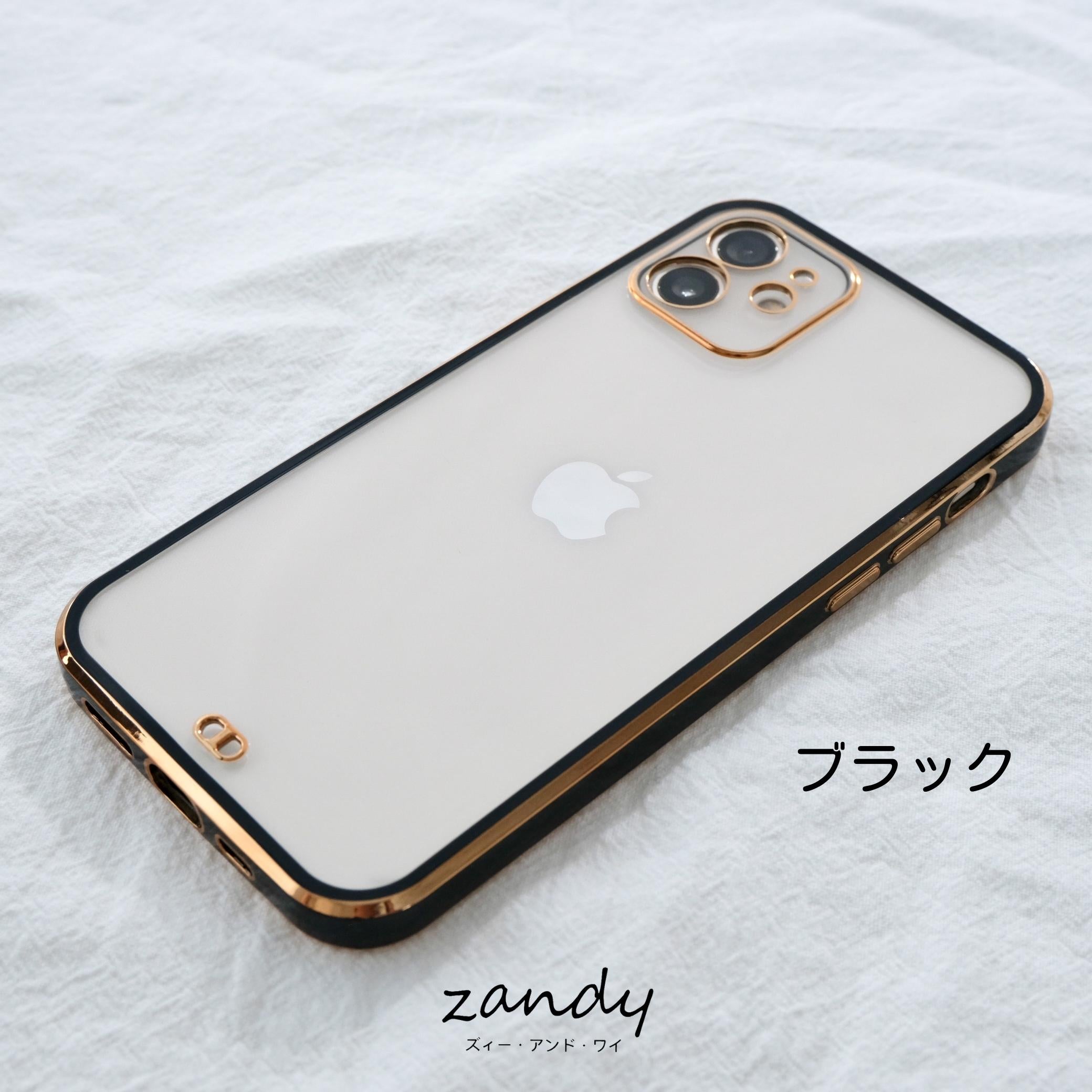 [Frame color iPhone case] Frame color clear case
