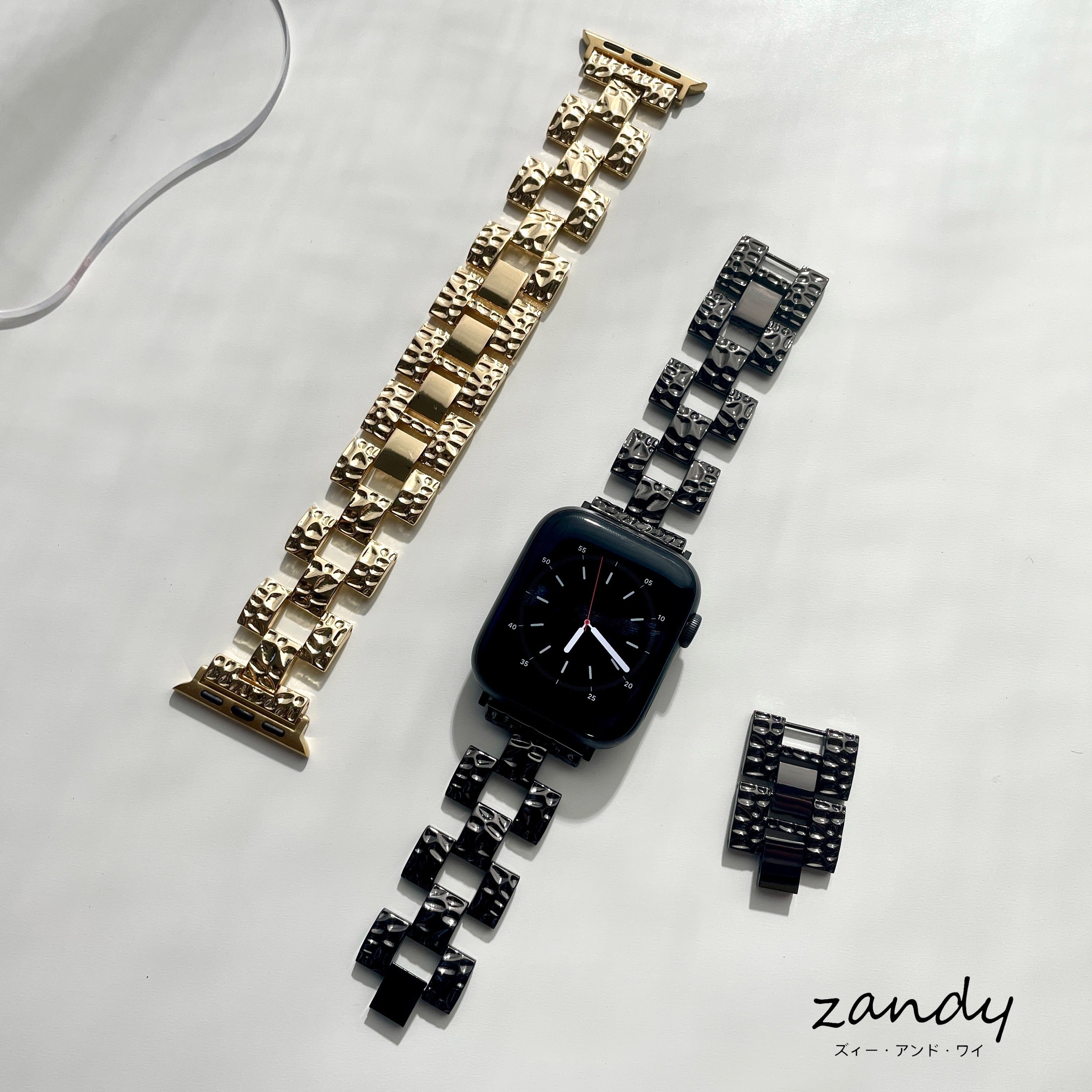 [Uneven Chain Band] Apple Watch Band Uneven Foil Design Chain Belt Apple Watch Secondary image