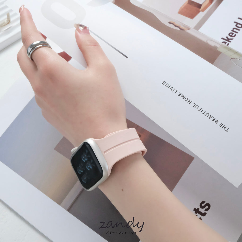 【シリコンループ】アップルウォッチバンド マグネットバックル  Apple Watch