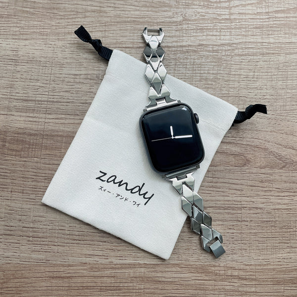 [Rhombus Chain] Apple Watch Band Rhombus Chain Belt Apple Watch ★Adjustment Tool Included★