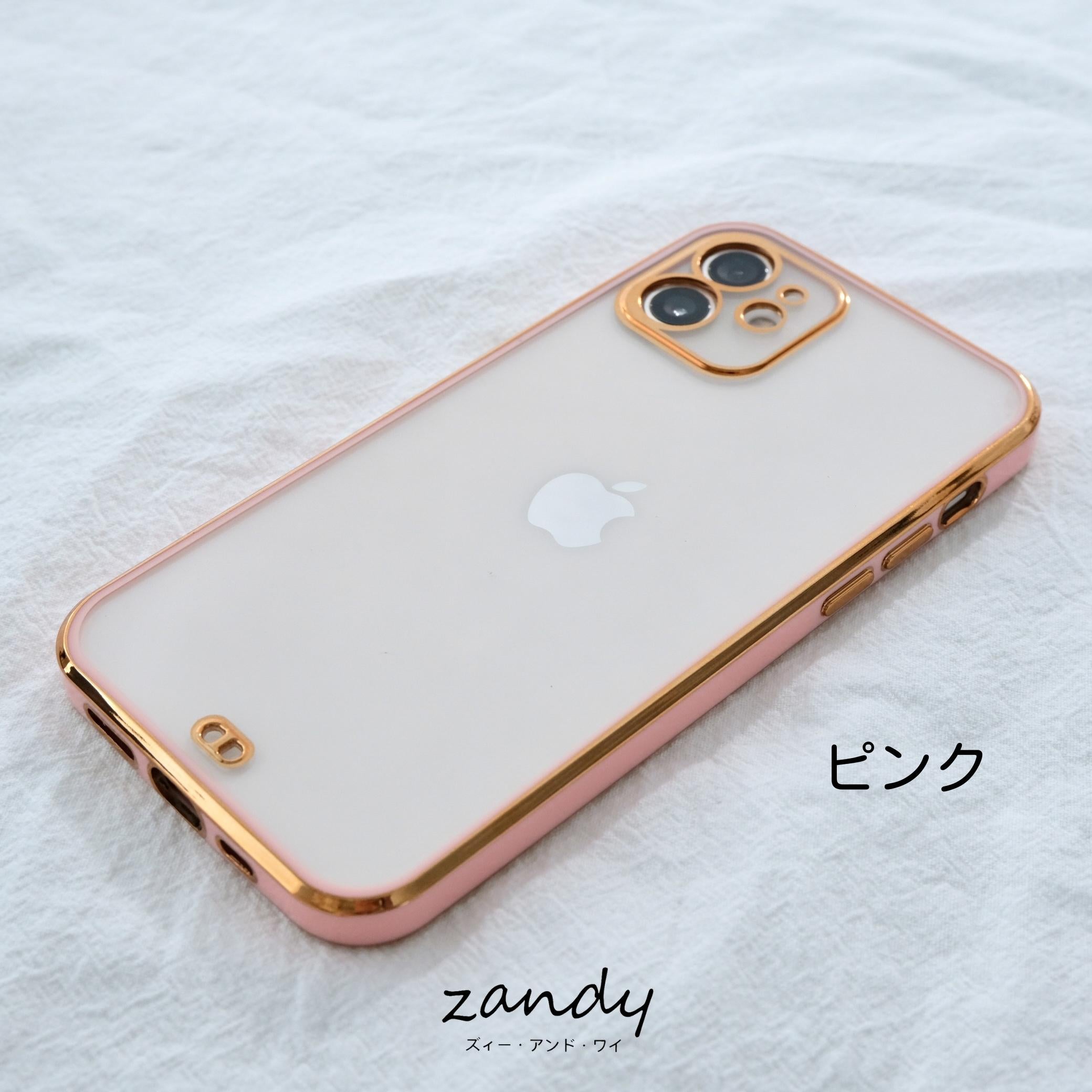 [Frame color iPhone case] Frame color clear case