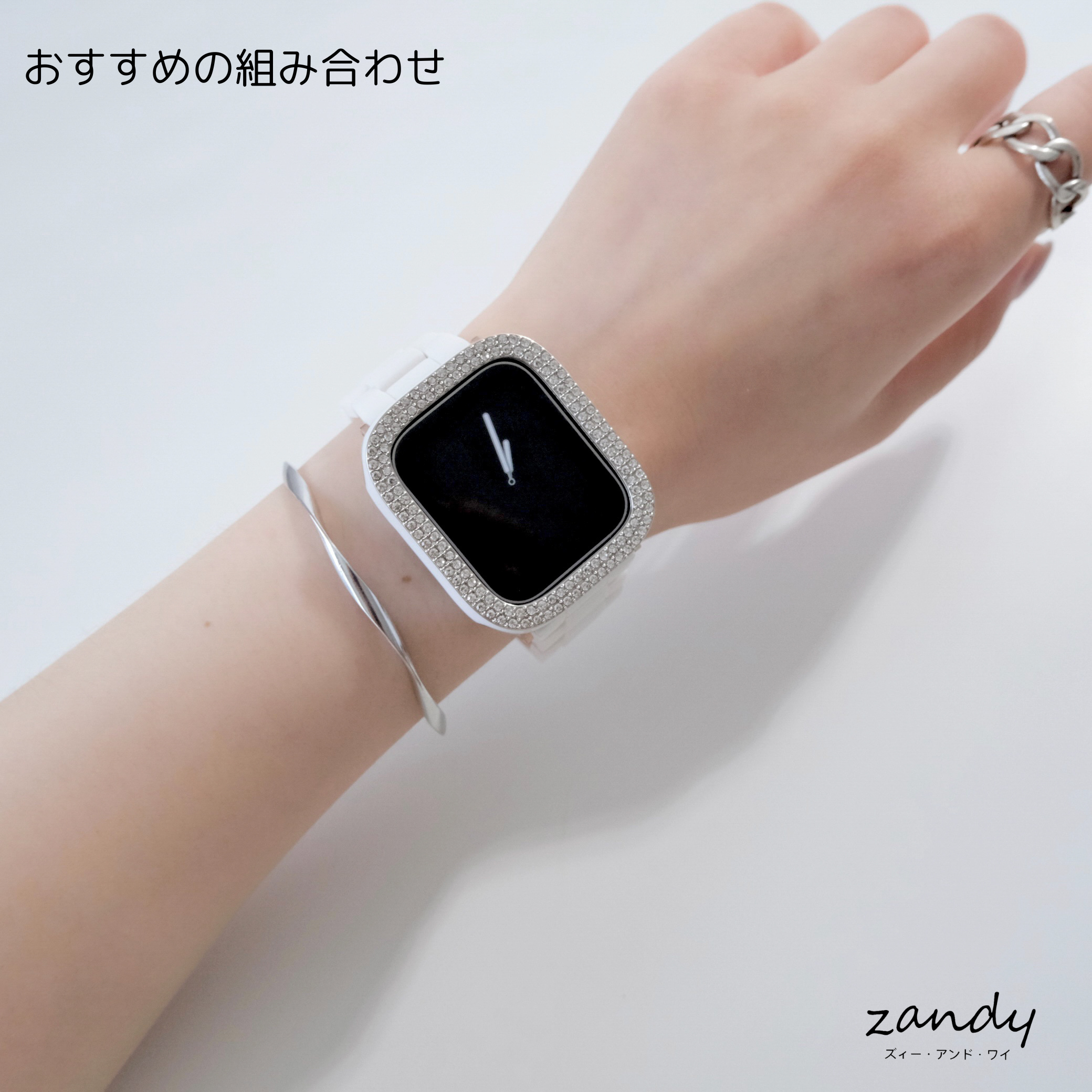 [Stone Glossy Hard Frame] Apple Watch Case Hard Glossy Frame Apple Watch