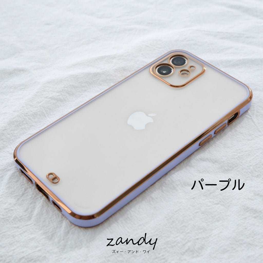 [Frame color iPhone case] Frame color clear case