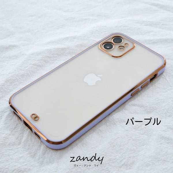 [Frame color iPhone case] Frame color clear case