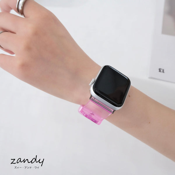 【オーロラクリアバンド】アップルウォッチバンド オーロラクリアベルト Apple Watch