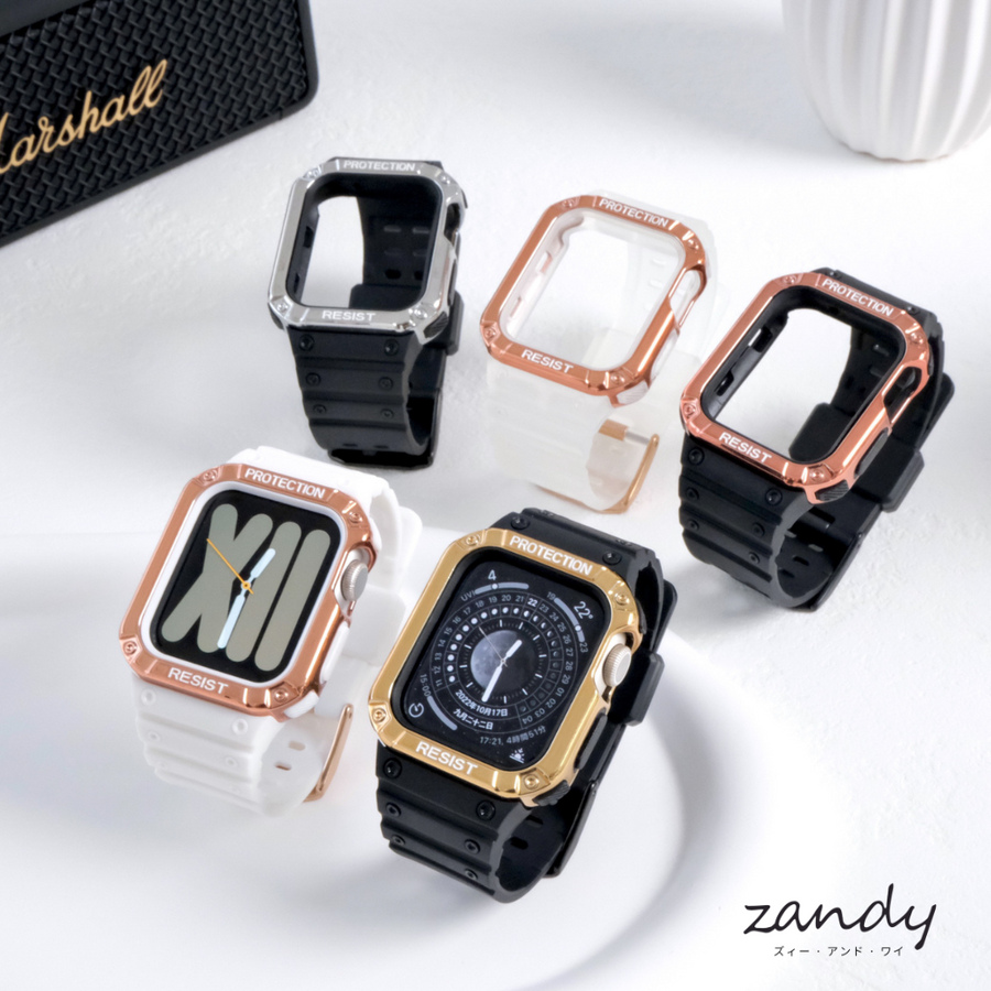 O4☆Apple Watch バンドFKMラバーベルトクリアケースカバー O4☆Apple Watch バンドFKMラバーベルトクリアケースカバー