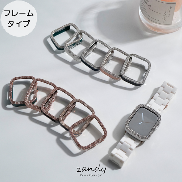 [Stone Glossy Hard Frame] Apple Watch Case Hard Glossy Frame Apple Watch