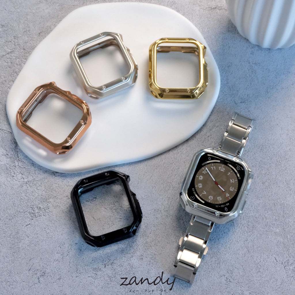 [Frame Protection Case] ​​Apple Watch Cover TPU Soft Case Frame Protection Plating Type Apple Watch
