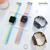 [Color Mix Integrated Band] Apple Watch Band Clear Integrated Case Apple Watch