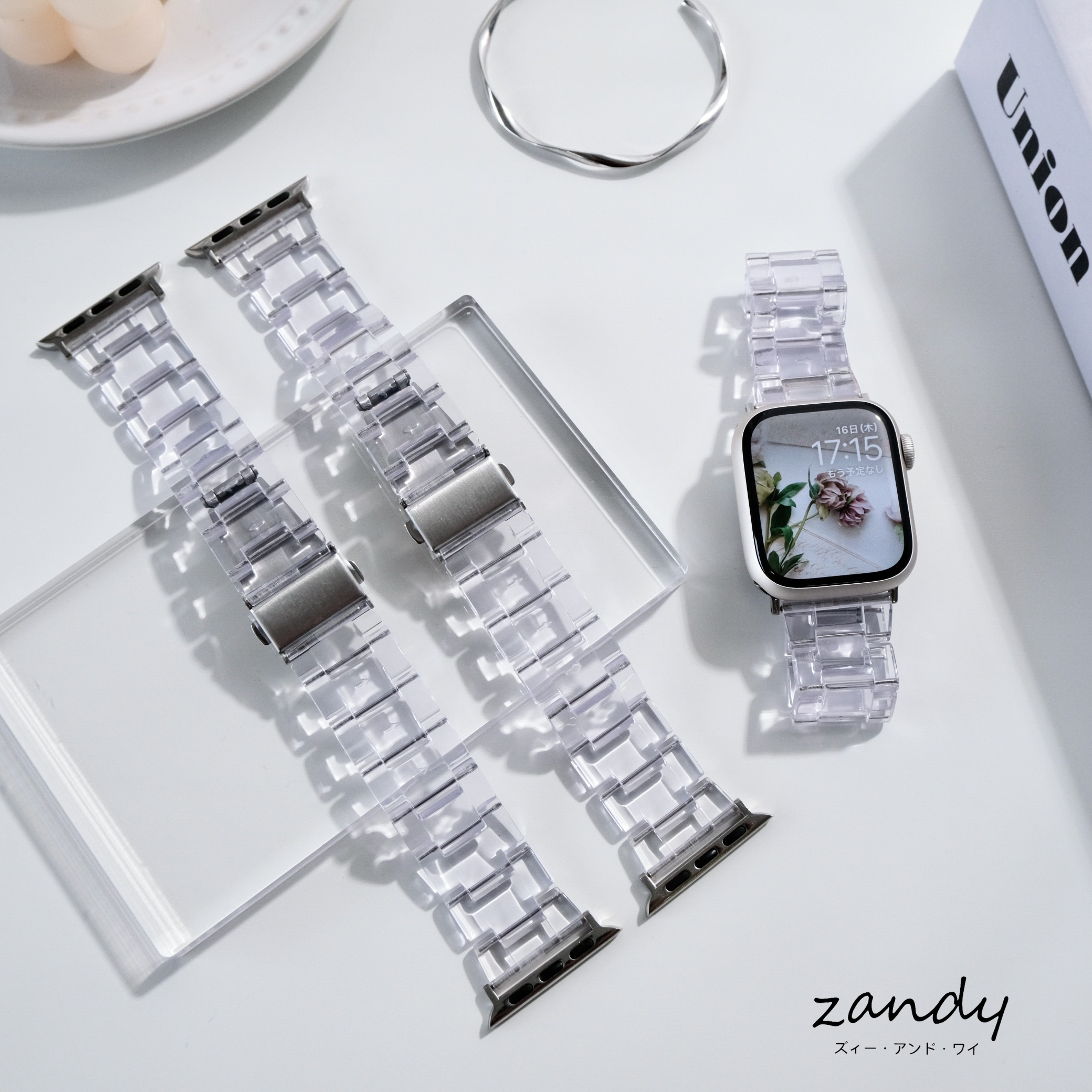[Proud of the clear feeling! ] Apple Watch Band Clear Resin Belt Apple Watch