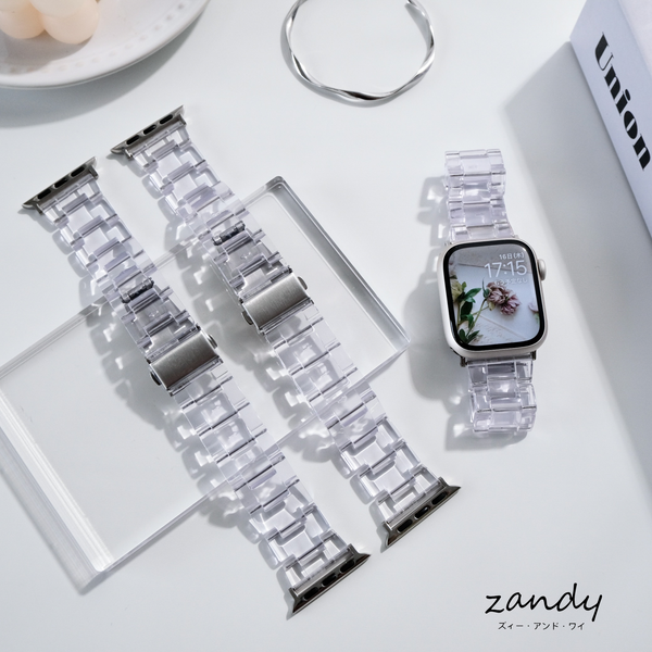 [Proud of the clear feeling! ] Apple Watch Band Clear Resin Belt Apple Watch