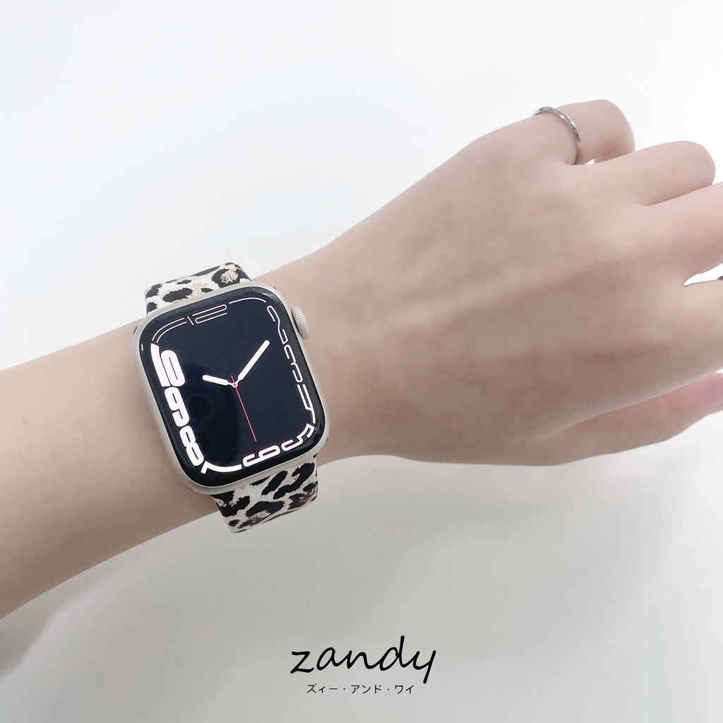 [Leopard Rubber Band] Apple Watch Band Rubber Belt Sports Band Leopard Pattern Apple Watch