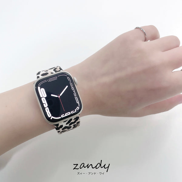 [Leopard Rubber Band] Apple Watch Band Rubber Belt Sports Band Leopard Pattern Apple Watch