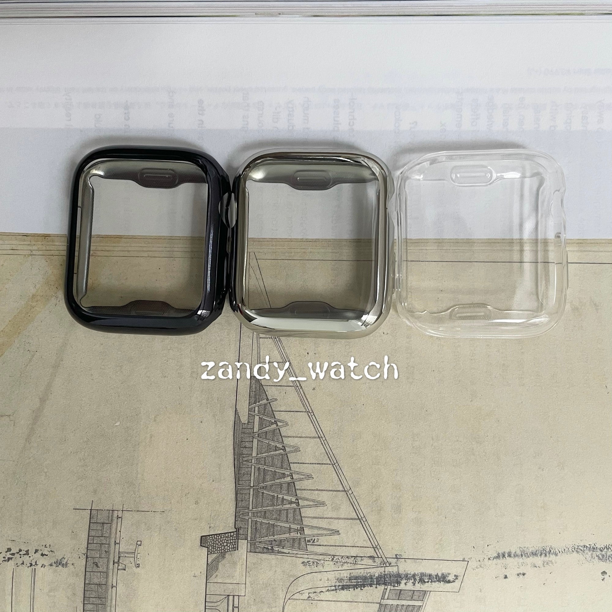 【ソフトメッキカバー】アップルウォッチフルカバー　TPUソフトケース　全面保護　メッキタイプ　Apple Watch