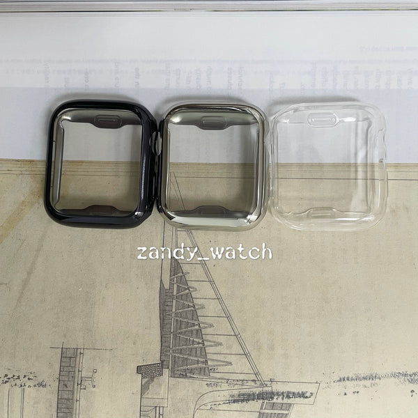 【ソフトメッキカバー】アップルウォッチフルカバー　TPUソフトケース　全面保護　メッキタイプ　Apple Watch