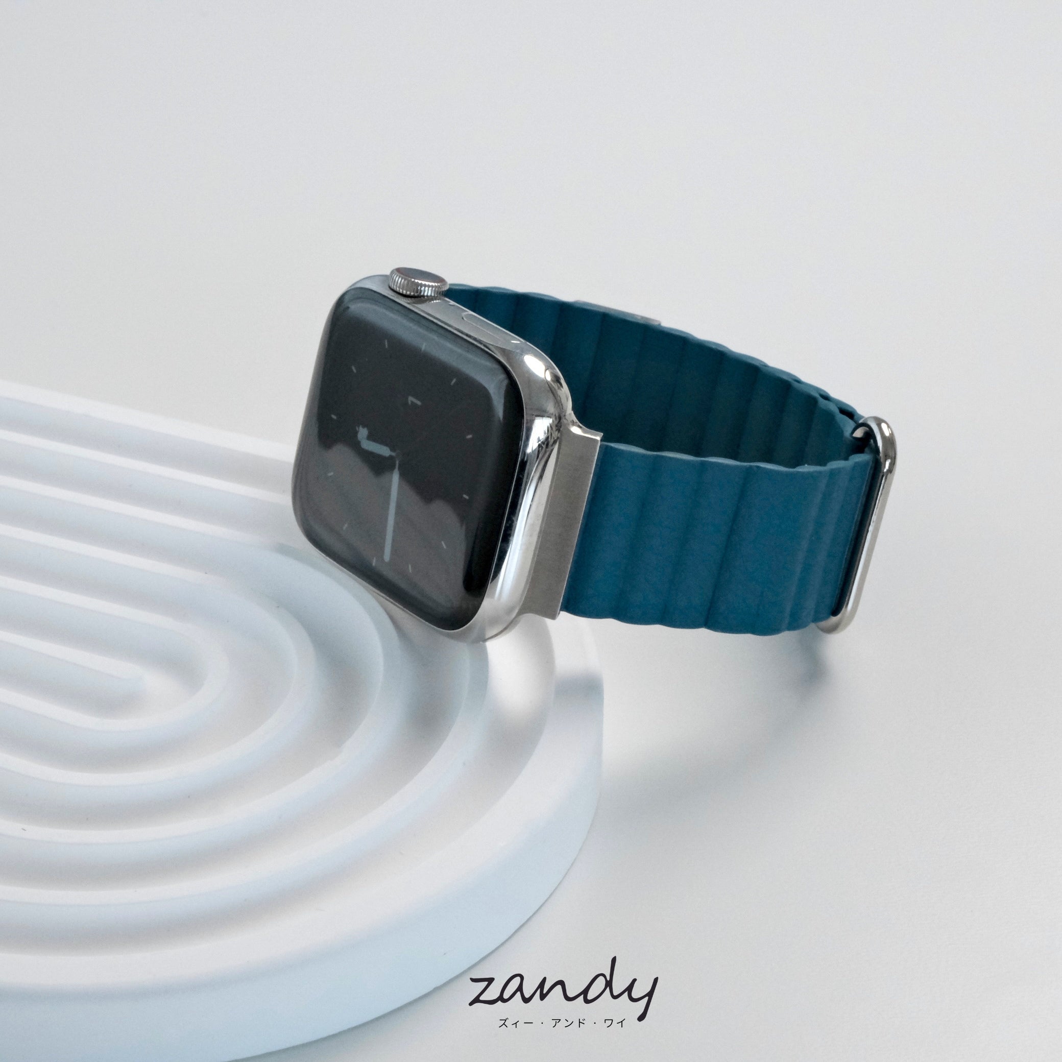 新色追加！【メタリックレザーループ】アップルウォッチバンド レザーループ 皮革ベルト Apple Watch