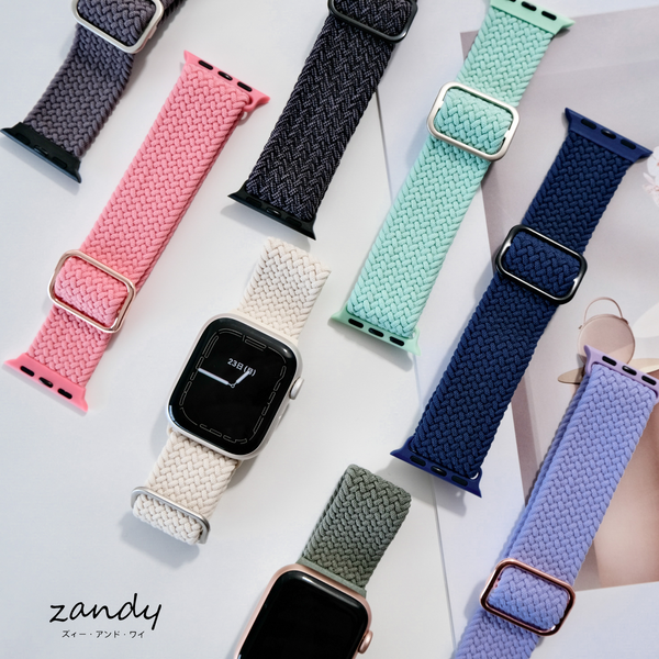 【編み込みナイロンループ】アップルウォッチバンド ナイロンベルト 編み込みループ Apple Watch