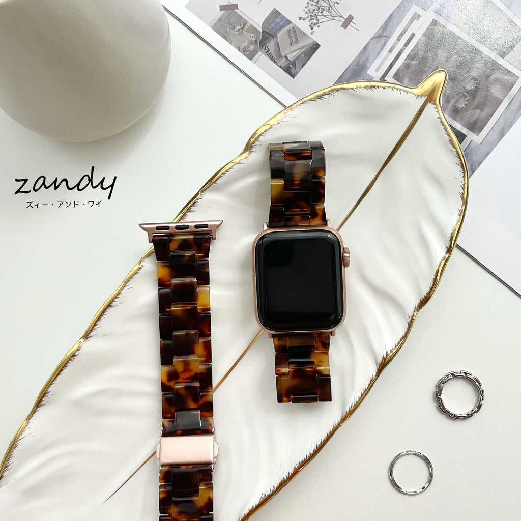 【樹脂バンド①】アップルウォッチバンド   天然樹脂ベルト Apple Watch ★調節工具付き★